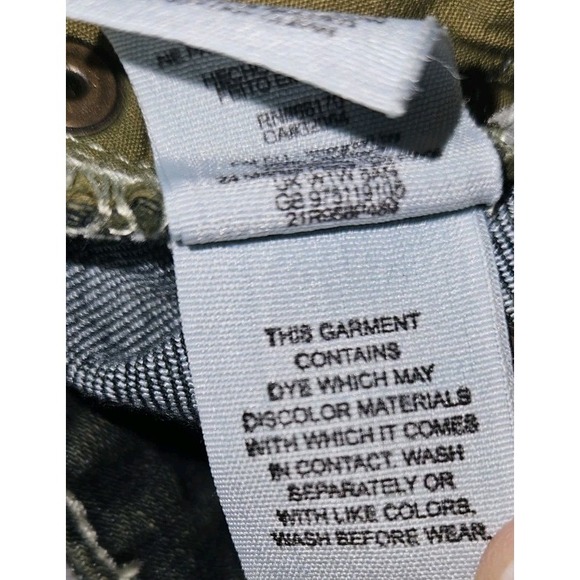 Free People Womens Size 27 Skinny Jeans Denim‎ Pants Jeans Green Tint Grunge - Picture 4 of 6